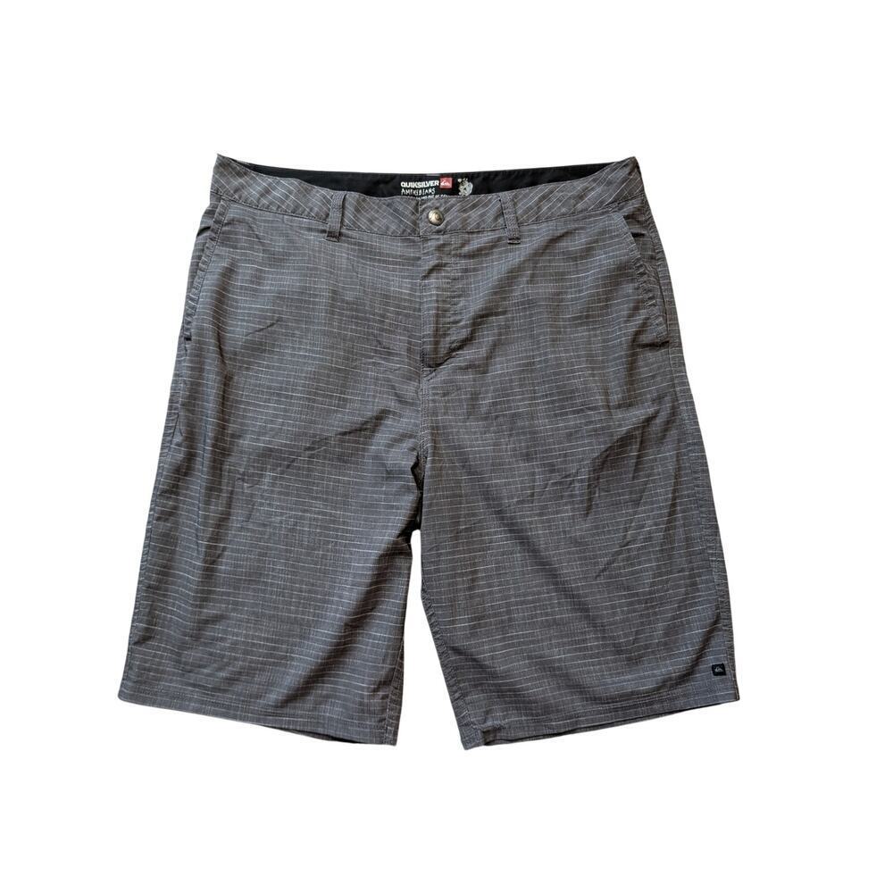 QUIKSILVER AmphIbians Men's Shorts/swim shorts, Size 36; gray Plaid